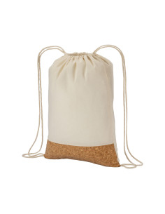 Sac cordelettes promotionnel en coton et liège "SESOA" | SIP19