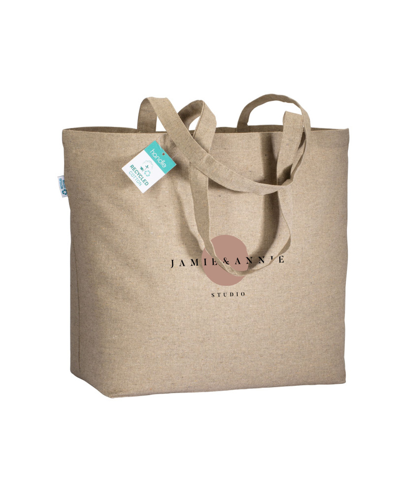 GRAND SAC EN COTON RECYCLÉ À PERSONNALISER 190G "IRGOL"