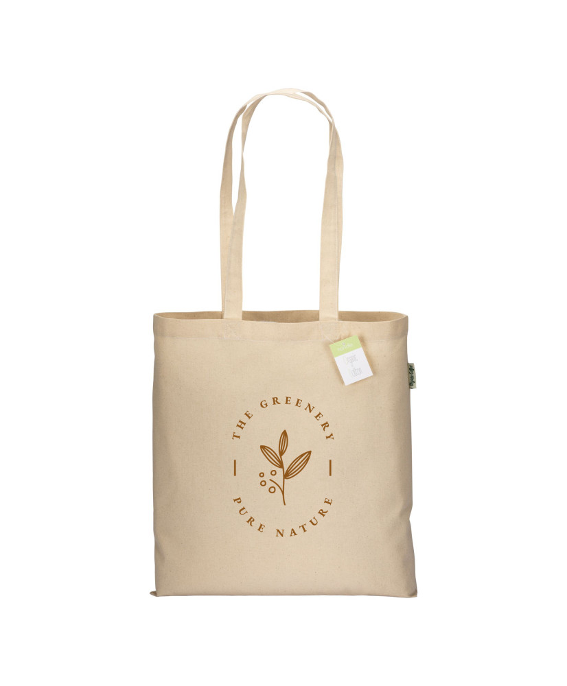 TOTE BAG PUBLICITAIRE EN COTON BIO 190G "SANUC" 38x42 cm
