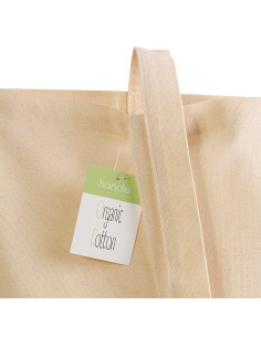 Tote-bag personnalisé en coton bio 140g "CADAO" 38x42 cm | SIP19