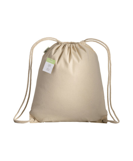 Sac à dos personnalisé avec cordelettes en coton bio "YANKS" | SIP19