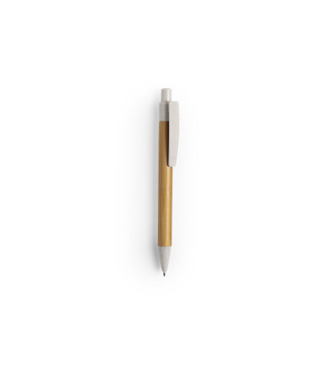 Stylo en paille de blé et bambou personnalisable "SYDOR | SIP19