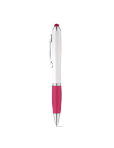 Stylo tactile publicitaire embase gomme assortie "OUEPY" | SIP19