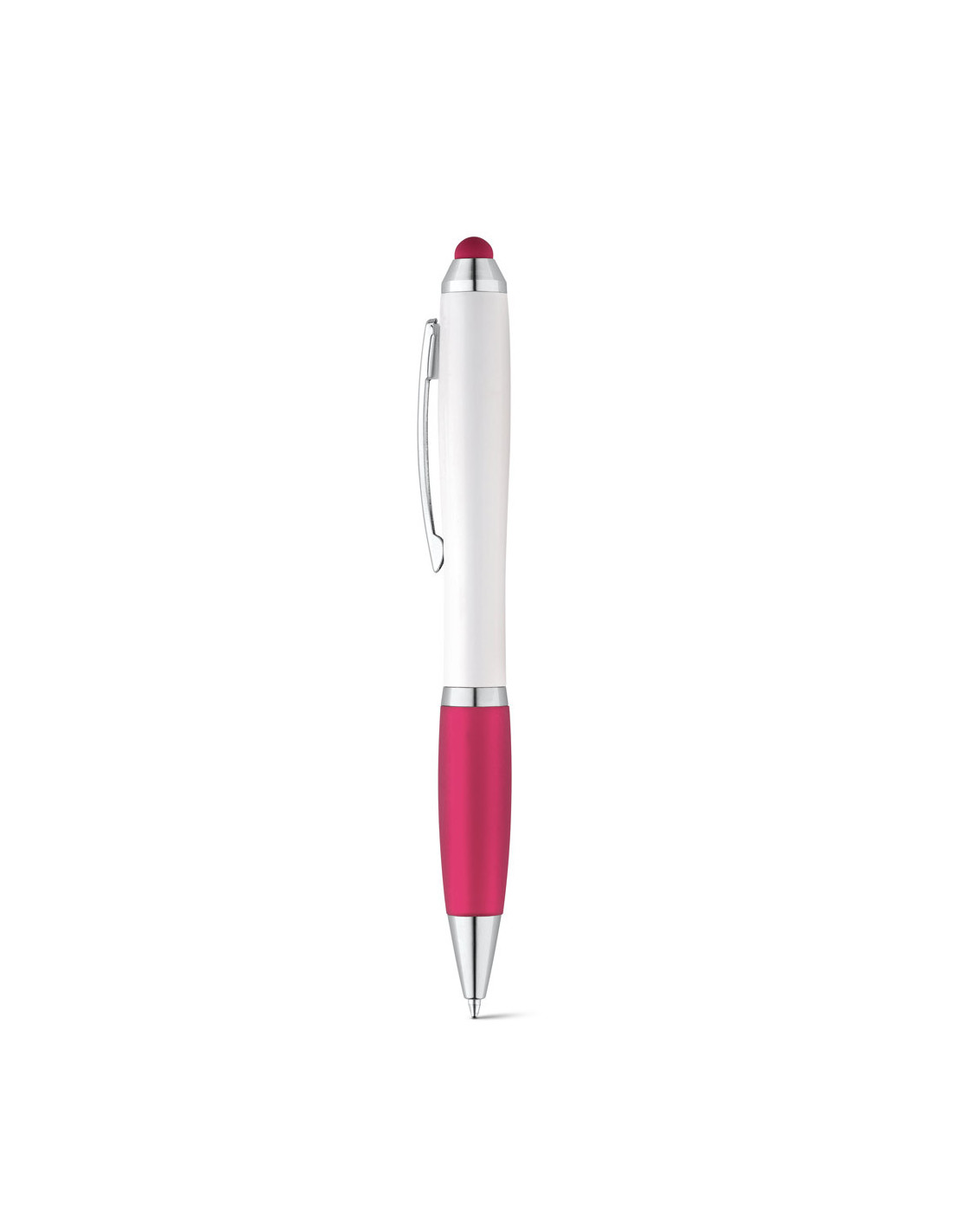 Stylo tactile publicitaire embase gomme assortie "OUEPY" | SIP19