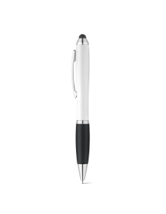 Stylo tactile publicitaire embase gomme assortie "OUEPY" | SIP19