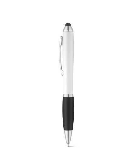 Stylo tactile publicitaire embase gomme assortie "OUEPY" | SIP19
