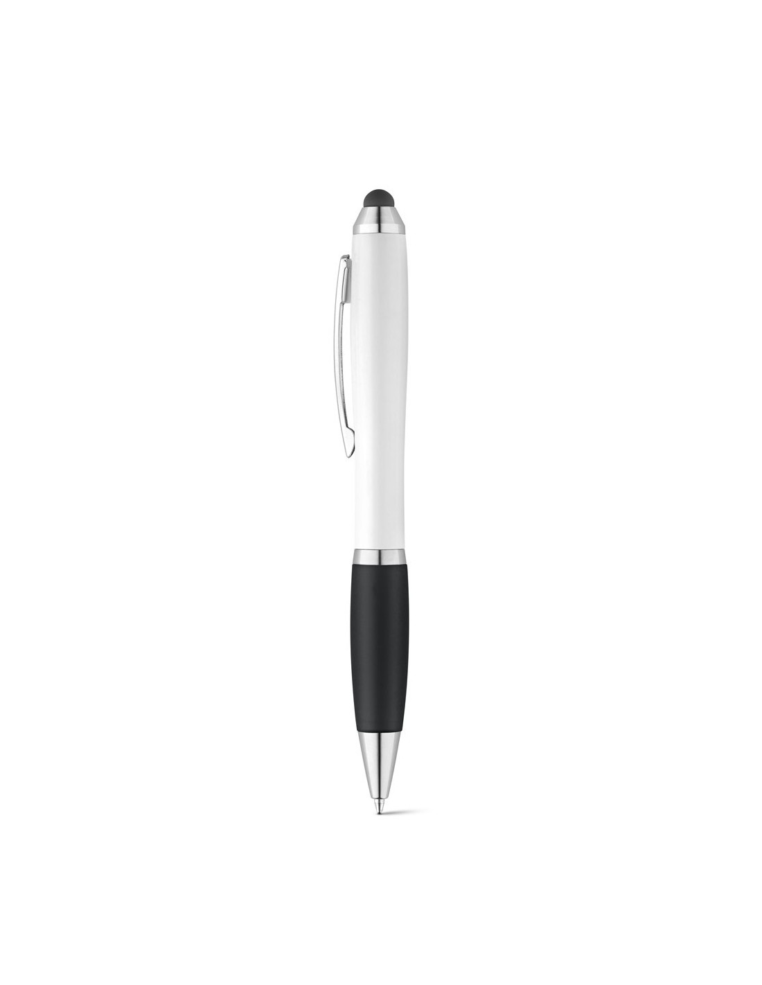 Stylo tactile publicitaire embase gomme assortie "OUEPY" | SIP19