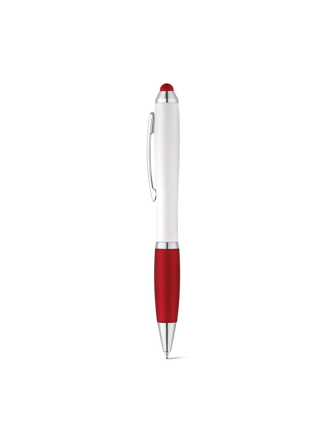 Stylo tactile publicitaire embase gomme assortie "OUEPY" | SIP19