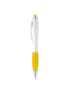 Stylo tactile publicitaire embase gomme assortie "OUEPY" | SIP19