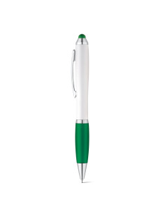Stylo tactile publicitaire embase gomme assortie "OUEPY" | SIP19