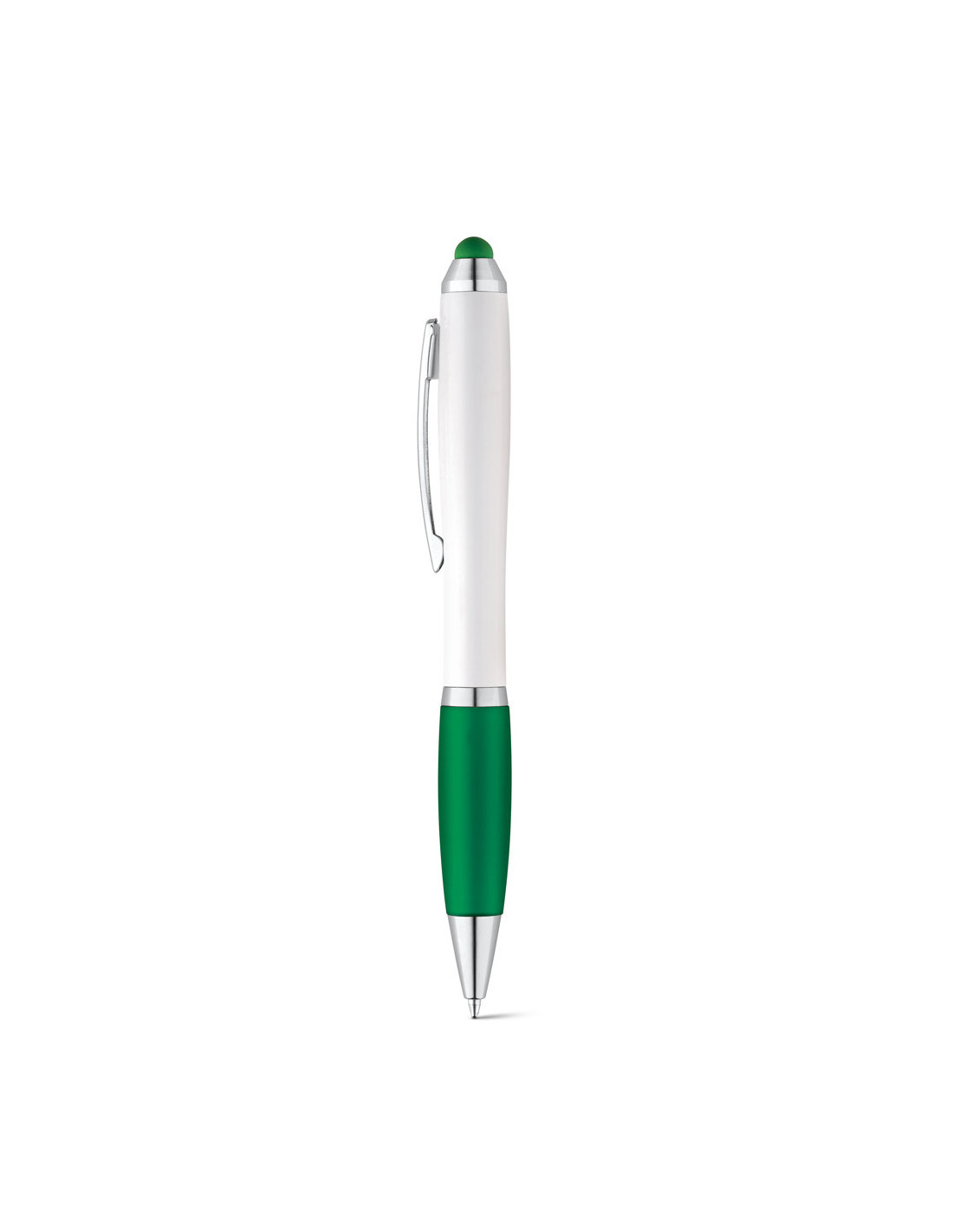Stylo tactile publicitaire embase gomme assortie "OUEPY" | SIP19