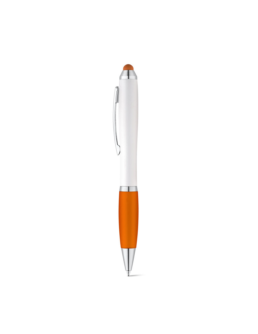 Stylo tactile publicitaire embase gomme assortie "OUEPY" | SIP19