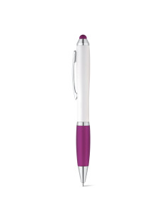 Stylo tactile publicitaire embase gomme assortie "OUEPY" | SIP19