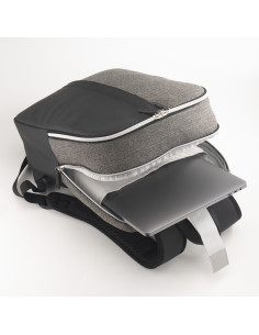Sac à dos porte PC bi matière personnalisable "PAECH" | SIP19