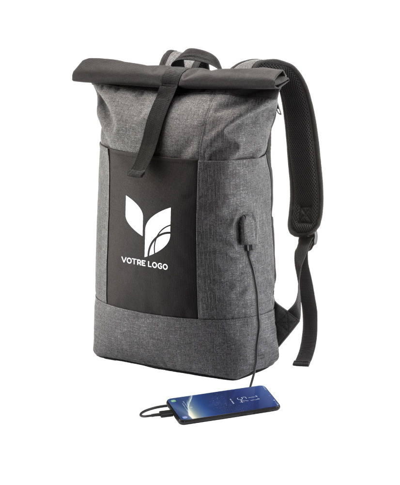 SAC À DOS ROLL-TOP RÉFLÉCHISSANT PERSONNALISÉ "FAFO"