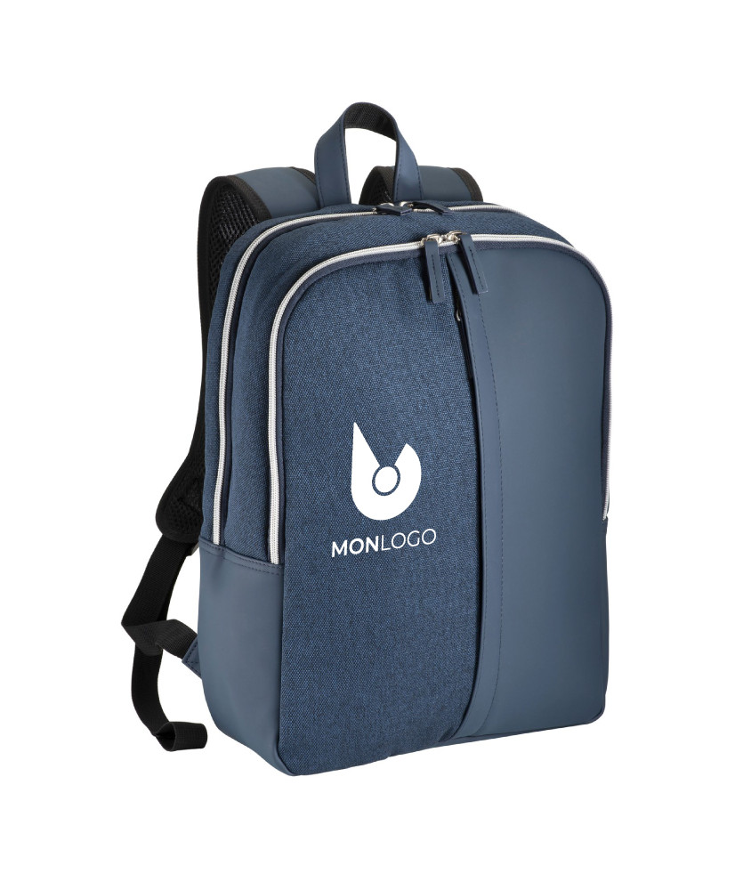 SAC À DOS PORTE-PC BI-MATIÈRE PERSONNALISABLE "PAECH"
