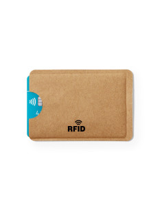 Porte-cartes anti RFID personnalisé en papier recyclé "BLAKBAL" | SIP19