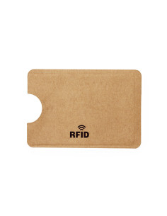 Porte-cartes anti RFID personnalisé en papier recyclé "BLAKBAL" | SIP19