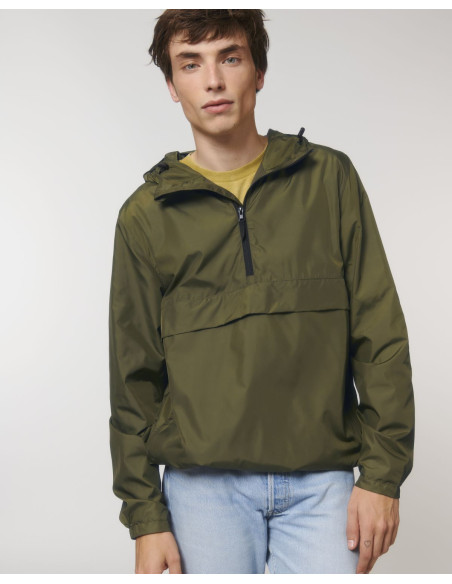 Veste 1/4 de zip unisexe personnalisable en RPET 75g "SPEEDER" | SIP19