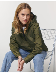 Veste 1/4 de zip unisexe personnalisable en RPET 75g "SPEEDER" | SIP19