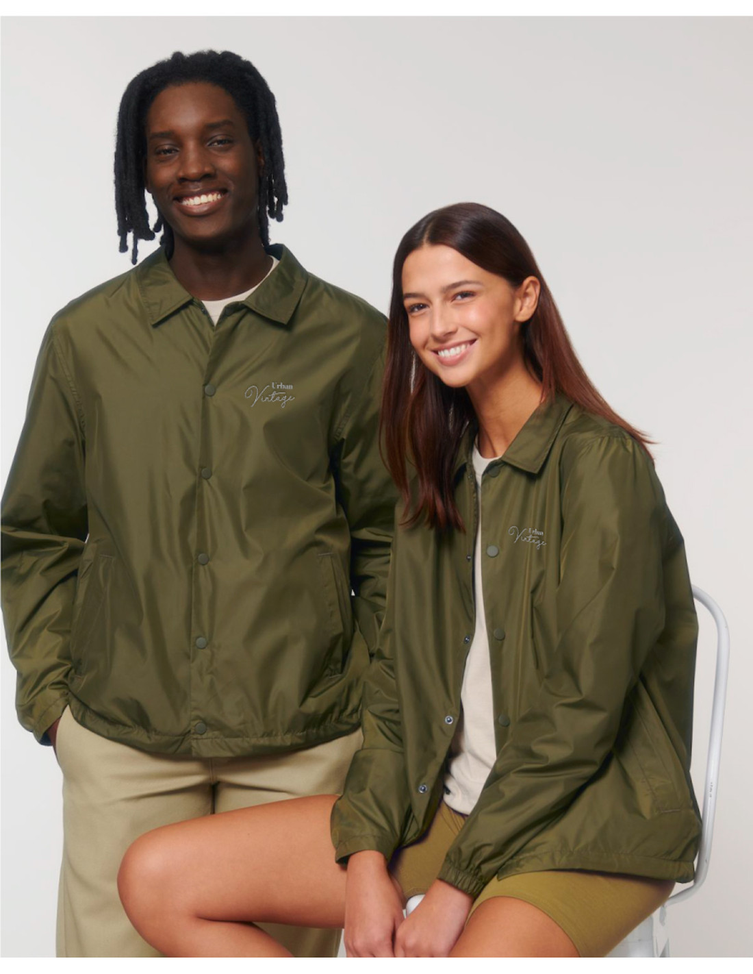 Veste coach unisexe personnalisée en RPET 75g "COACHER" | SIP19