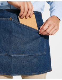 Tablier de bar en jean à personnaliser "DACOSTA" | SIP19