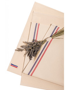 Torchon personnalisé made in France en coton bio "MARINE" | SIP19
