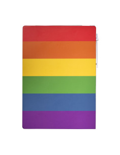 Bloc-notes arc-en-ciel en papier avec post-it  "CHRIE" | SIP19