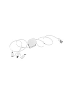 Chargeur multicâble personnalisé USB rétractable "ROSIE" | SIP19
