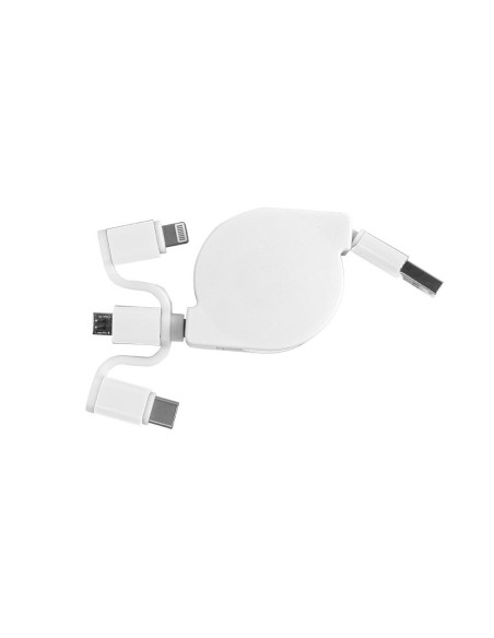 Chargeur multicâble personnalisé USB rétractable "ROSIE" | SIP19