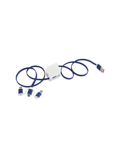 Chargeur multicâble personnalisé USB rétractable "ROSIE" | SIP19