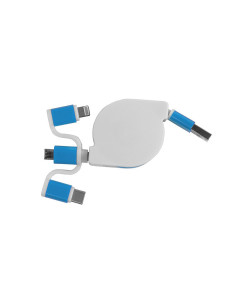Chargeur multicâble personnalisé USB rétractable "ROSIE" | SIP19