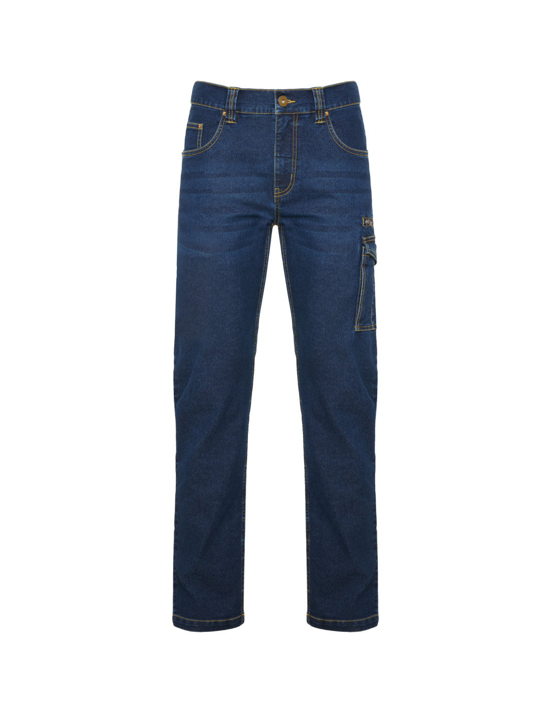 Jeans Homme Slim Multi-poches Avec Bretelles - Style Décontracté Sport - Pour Printemps, Automne, Hiver