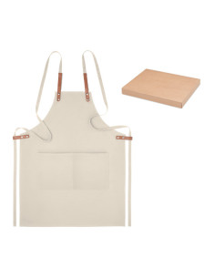 Tablier de cuisine personnalisé en coton bio 340g "NAGPUR" | SIP19