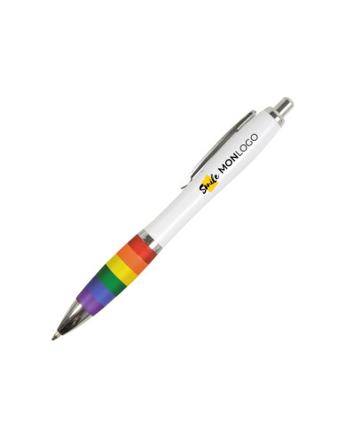 STYLO BILLE PROMOTIONNEL ARC-EN-CIEL "AVAGE"