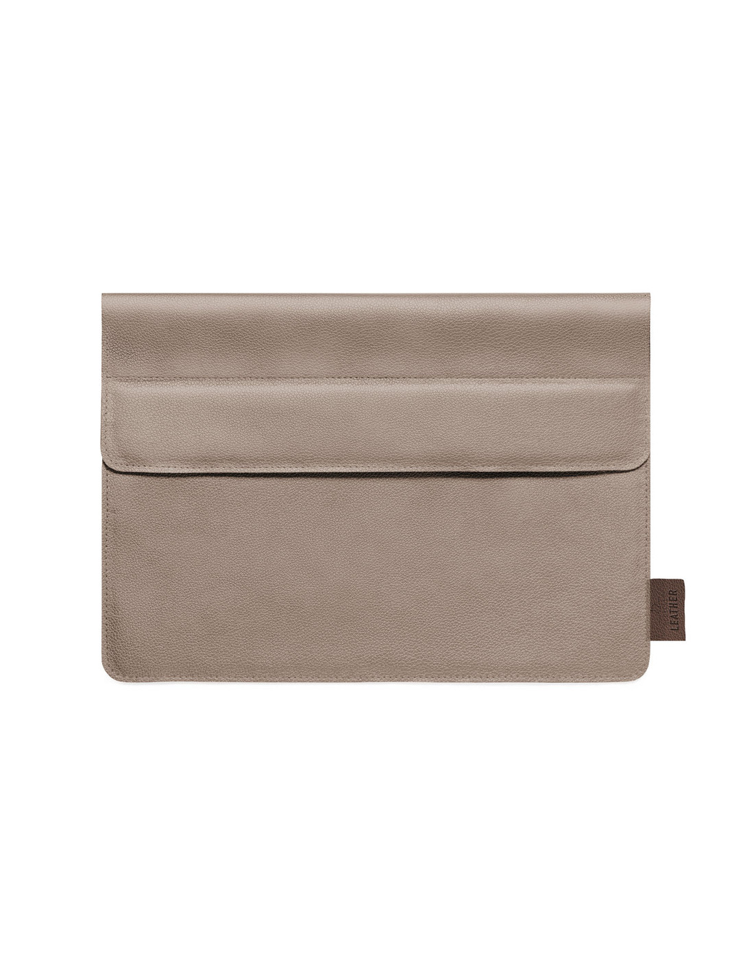Pochette ordinateur 14" cuir recyclé personnalisable "KROLL" | SIP19