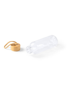 Bouteille personnalisée en verre et bambou de 500ml "TRILBY" | SIP19