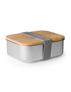 Lunch box personnalisable en acier et bambou "KORLAN" de 800ml | SIP19