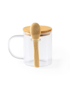 Mug personnalisable en verre et bambou de 420ml "COCO" | SIP19