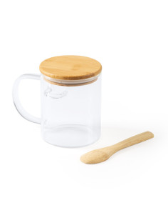 Mug personnalisable en verre et bambou de 420ml "COCO" | SIP19