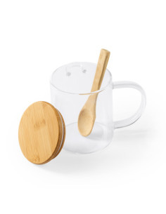 Mug personnalisable en verre et bambou de 420ml "COCO" | SIP19