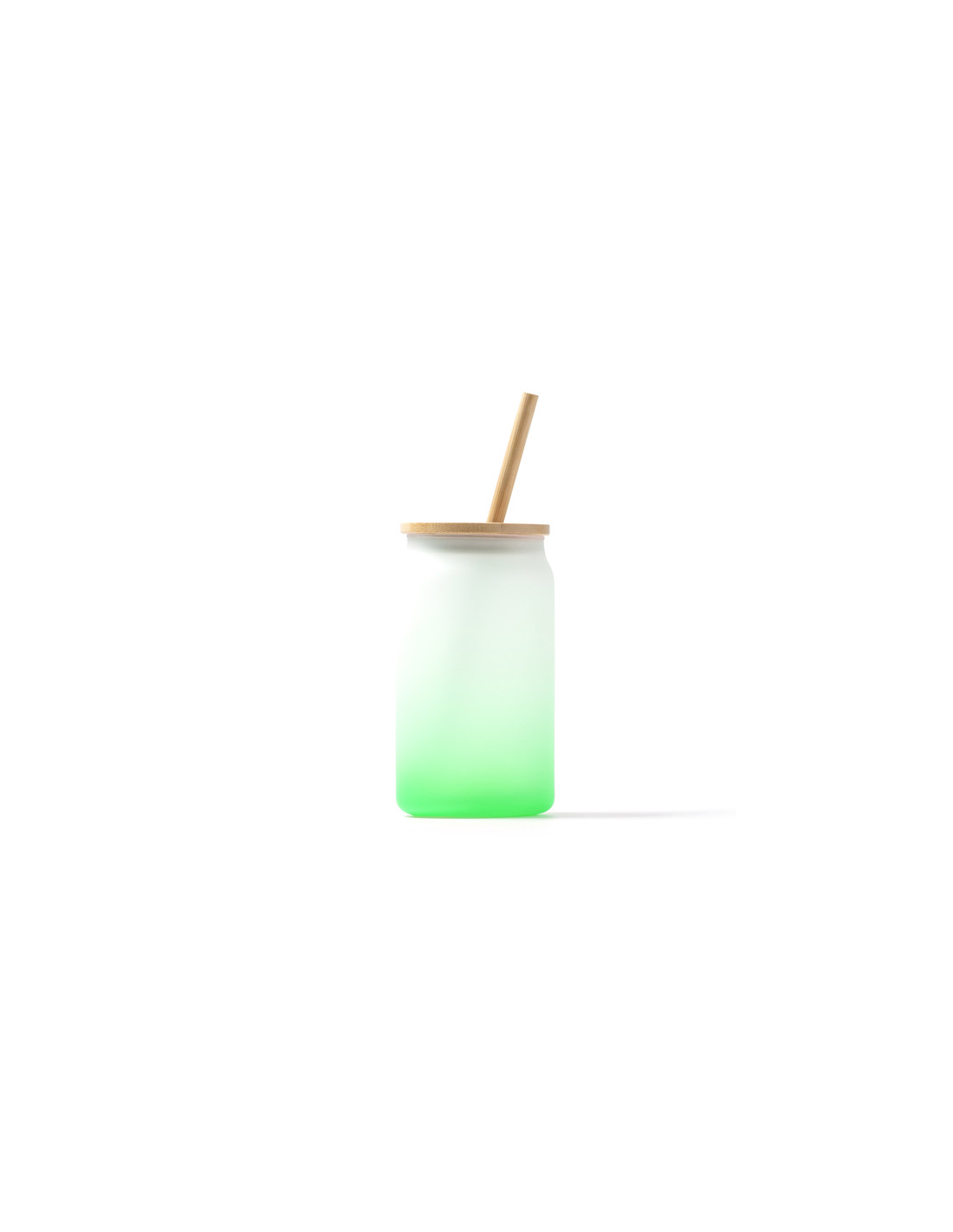 Verre publicitaire effet givré coloré et paille "DALBY" 350ml | SIP19