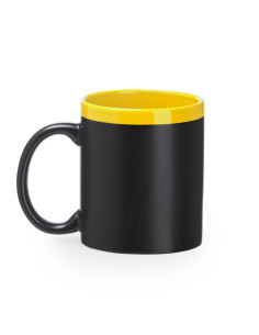 Mug publicitaire bicolore personnalisé avec ardoise "PALTA" | SIP19