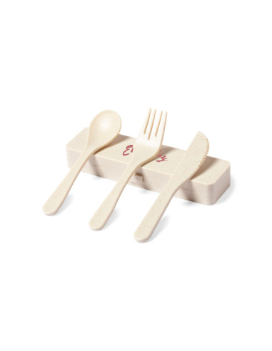 SET DE COUVERTS À PERSONNALISER EN PP "DRANEL"