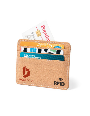 PORTE-CARTES RFID PERSONNALISÉ EN LIÈGE "REYLOX"
