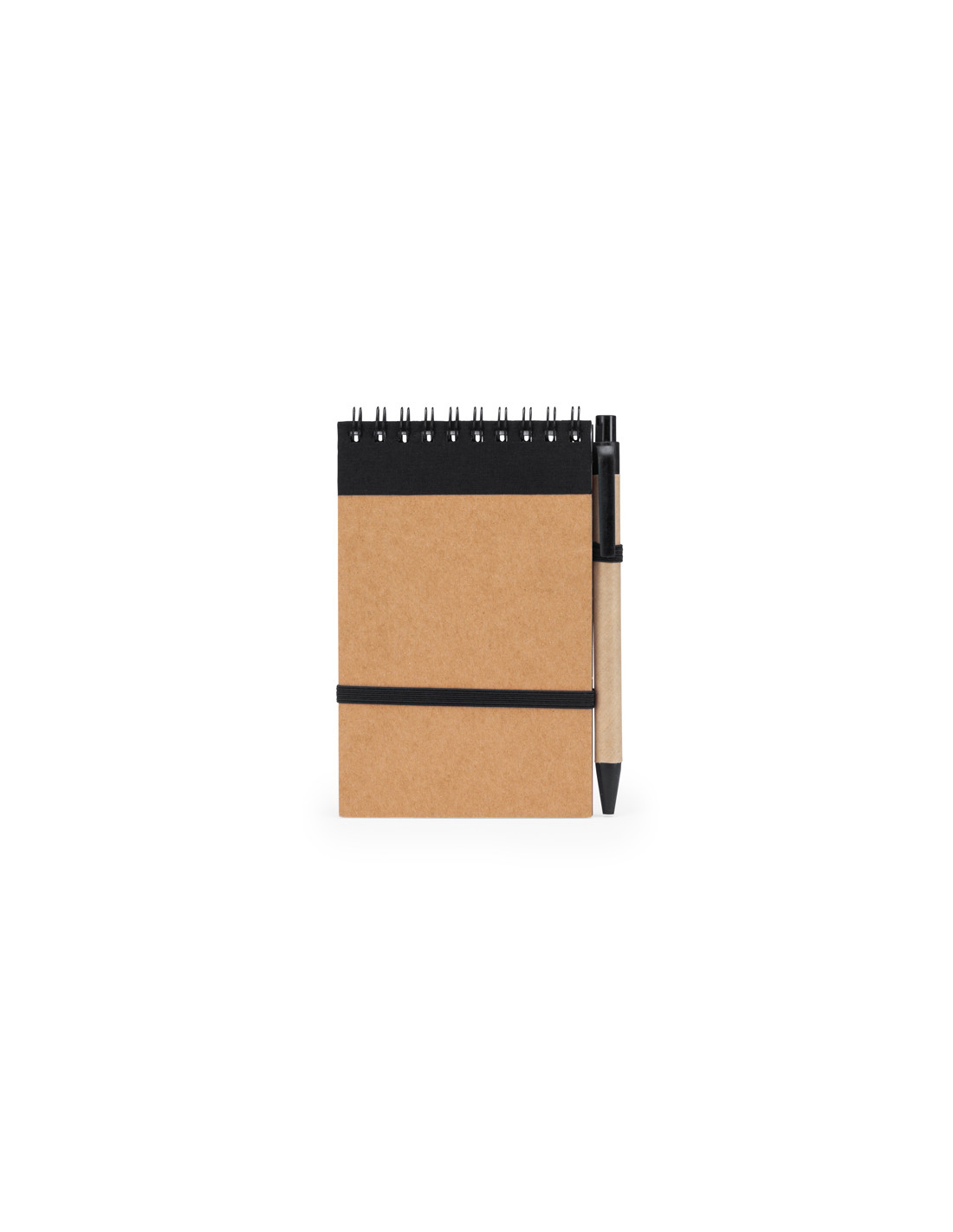 Carnet A6 ligné et stylo carton recyclé à personnaliser "LIEN" | SIP19