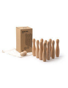 Jeu de 10 quilles personnalisées en bois "VIZA" | SIP19