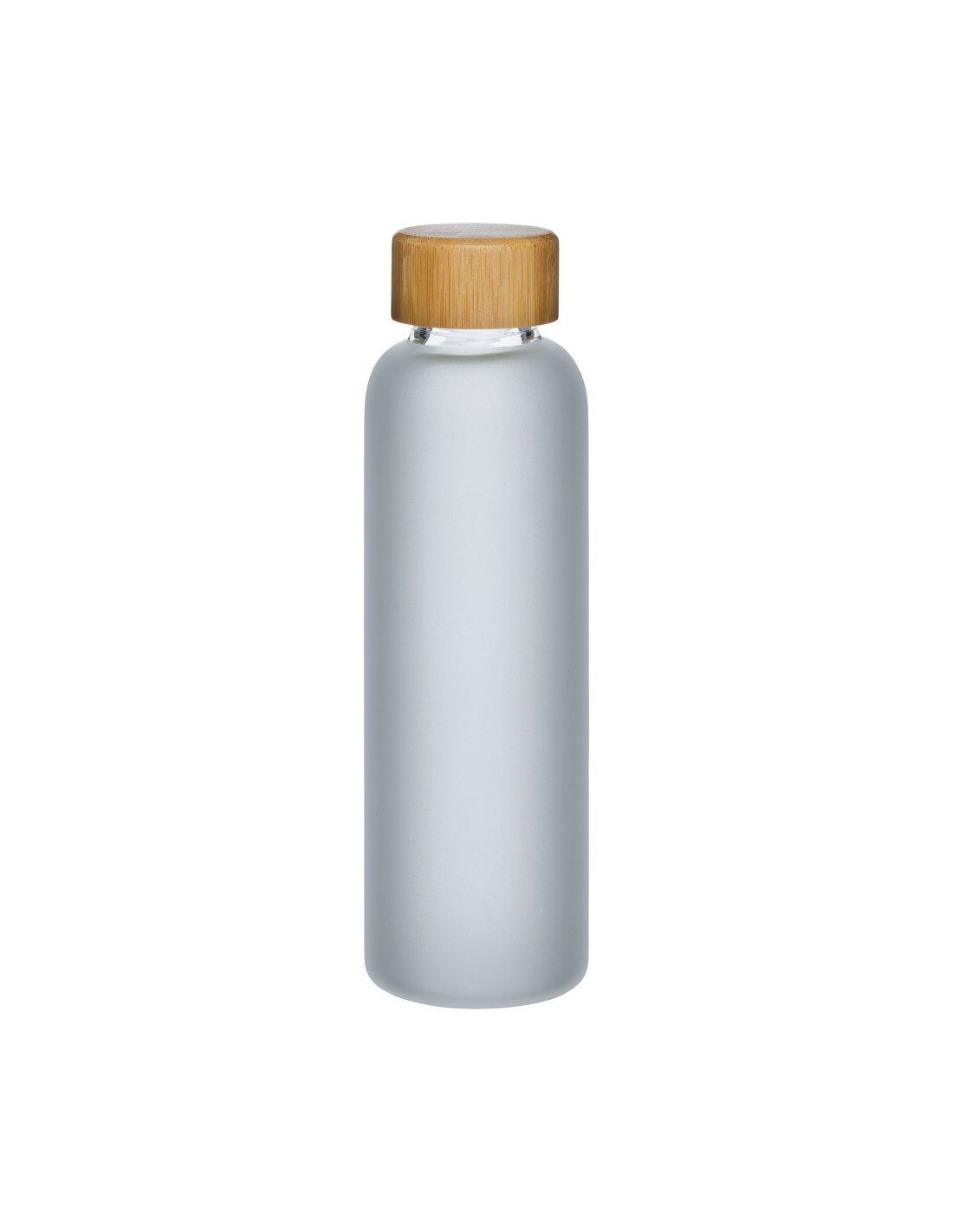Bouteille personnalisable en verre et bambou "ROUGI" 500 ml | SIP19