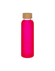 Bouteille personnalisable en verre et bambou "ROUGI" 500 ml | SIP19