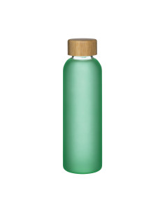 Bouteille personnalisable en verre et bambou "ROUGI" 500 ml | SIP19